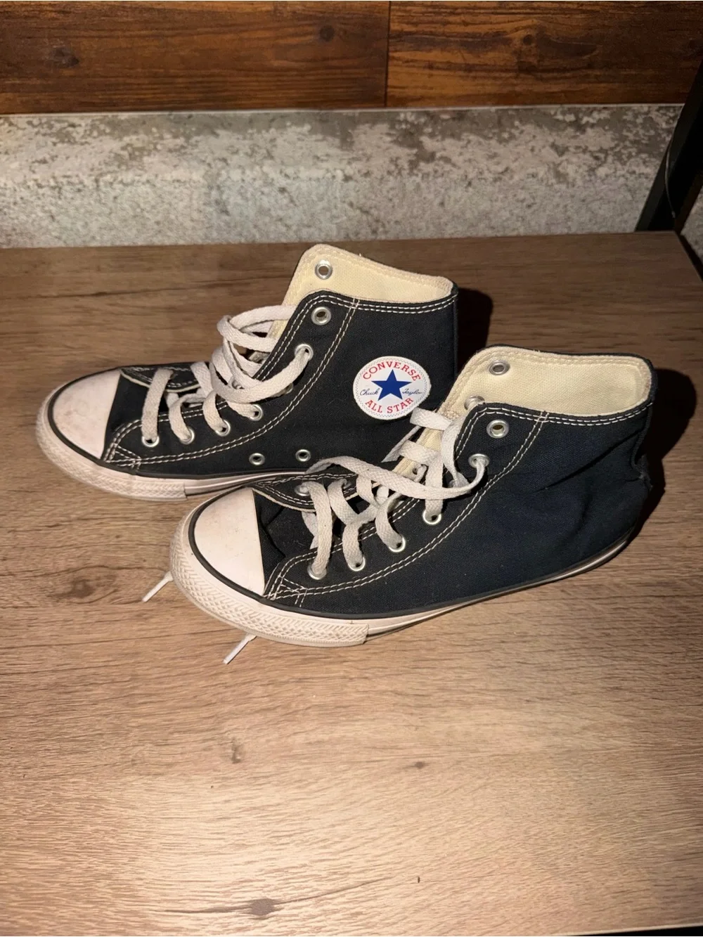 Converse Black and White High Top Sneakers